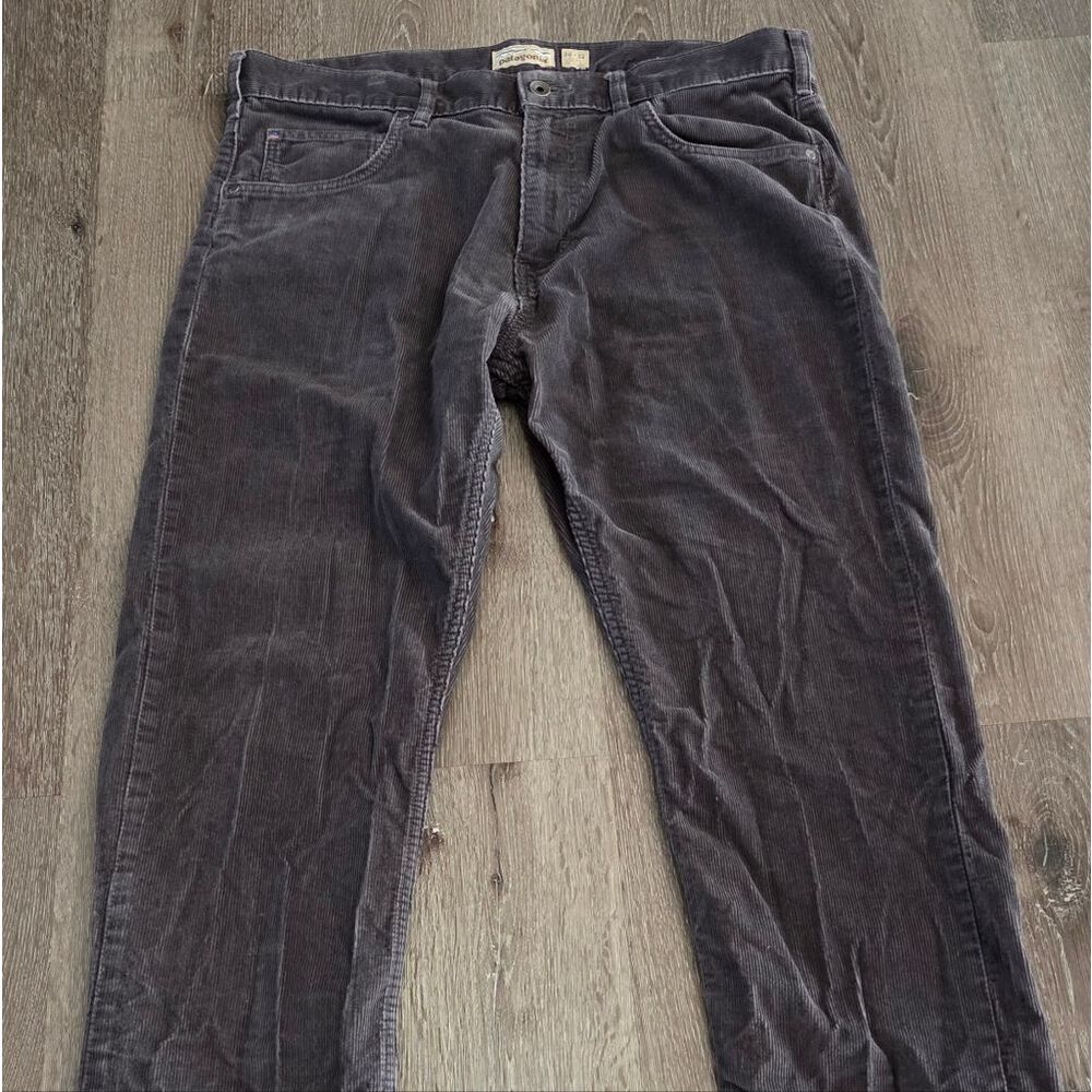 Patagonia Mens Straight Fit Cords Regular 36×32 Gray Organic Cotton 55930 - Picture 2 of 8